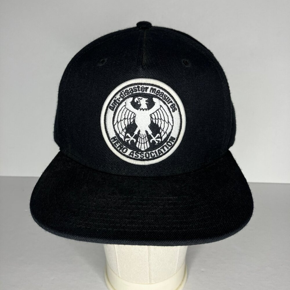 One Punch Man Hero Association Snapback Hat Men's One Size Adjustable Black